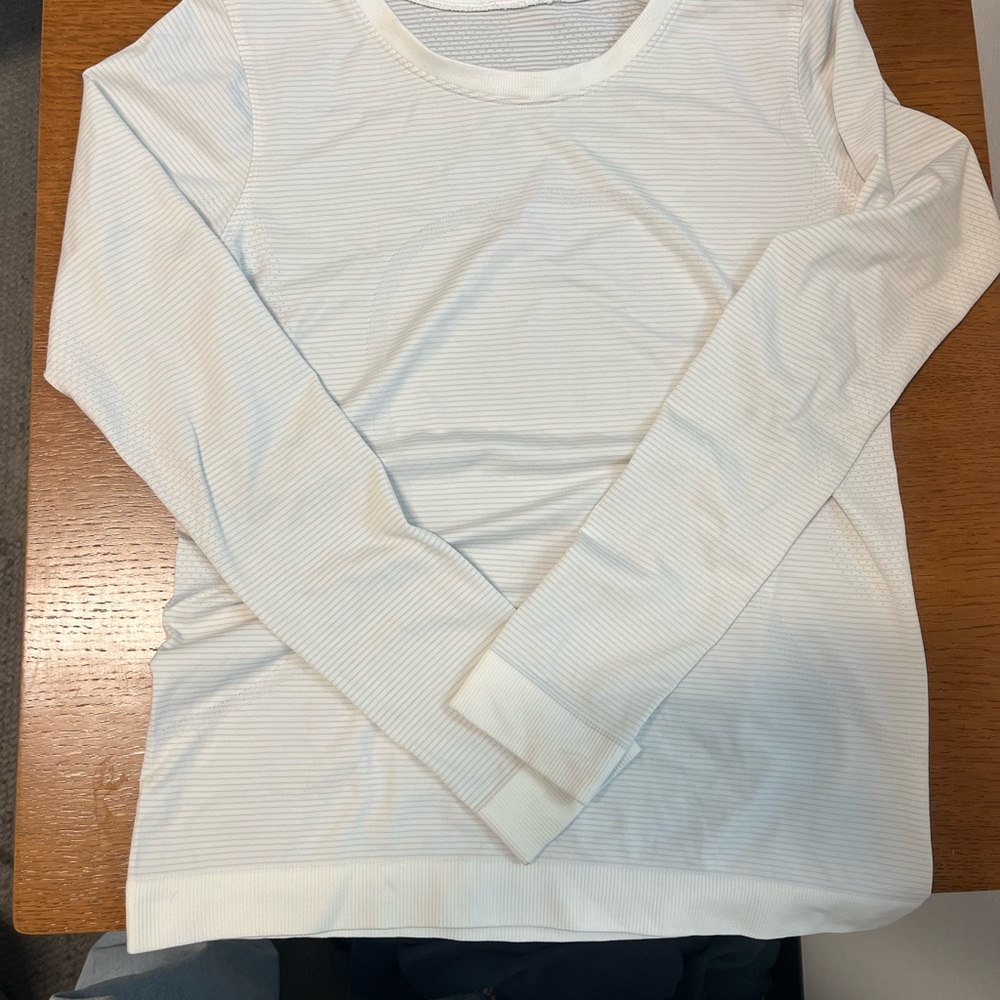 lululemon athletica Cream Long Sleeve Top